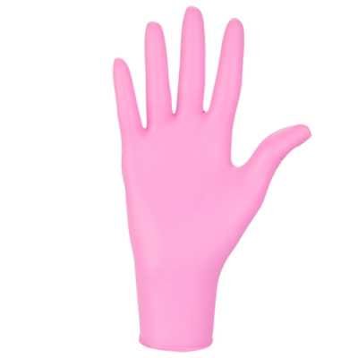 100st Handskar Nitril - Storlek: Large - Rosa